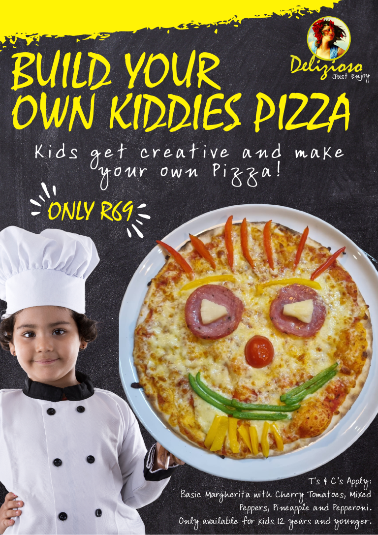 Delizioso Build Your Own Kiddies Pizza (Medium)
